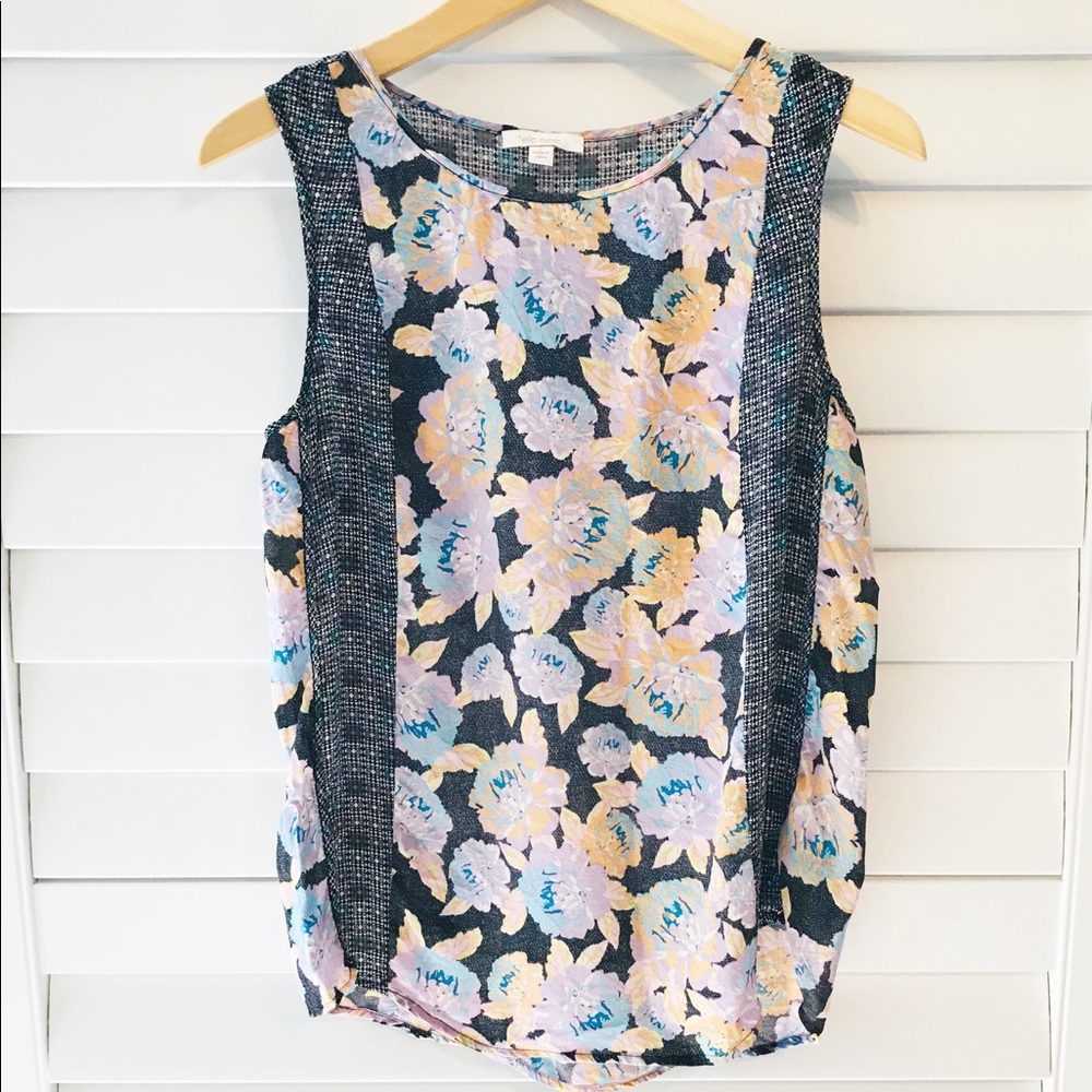 Anthropologie Ella Moss Delilah Silk Tank